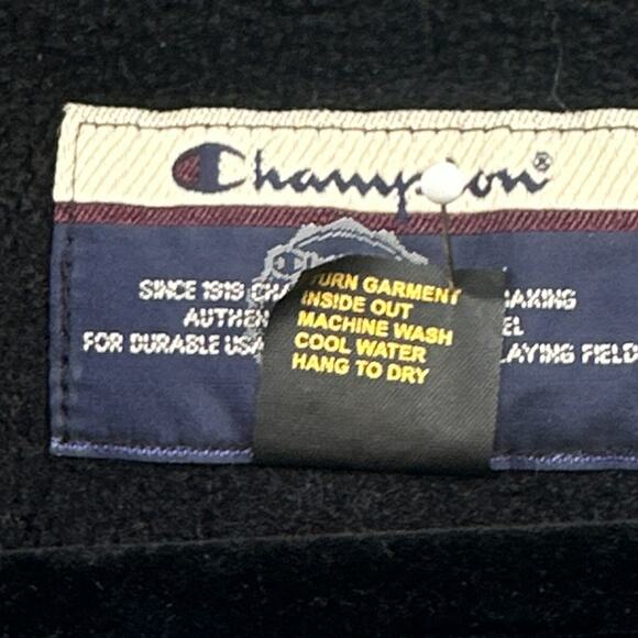VTG Champion Fleece Vest Mens Sm Blue Full Zip Sporty Athleisure Ski 90s Street - Picture 8 of 12